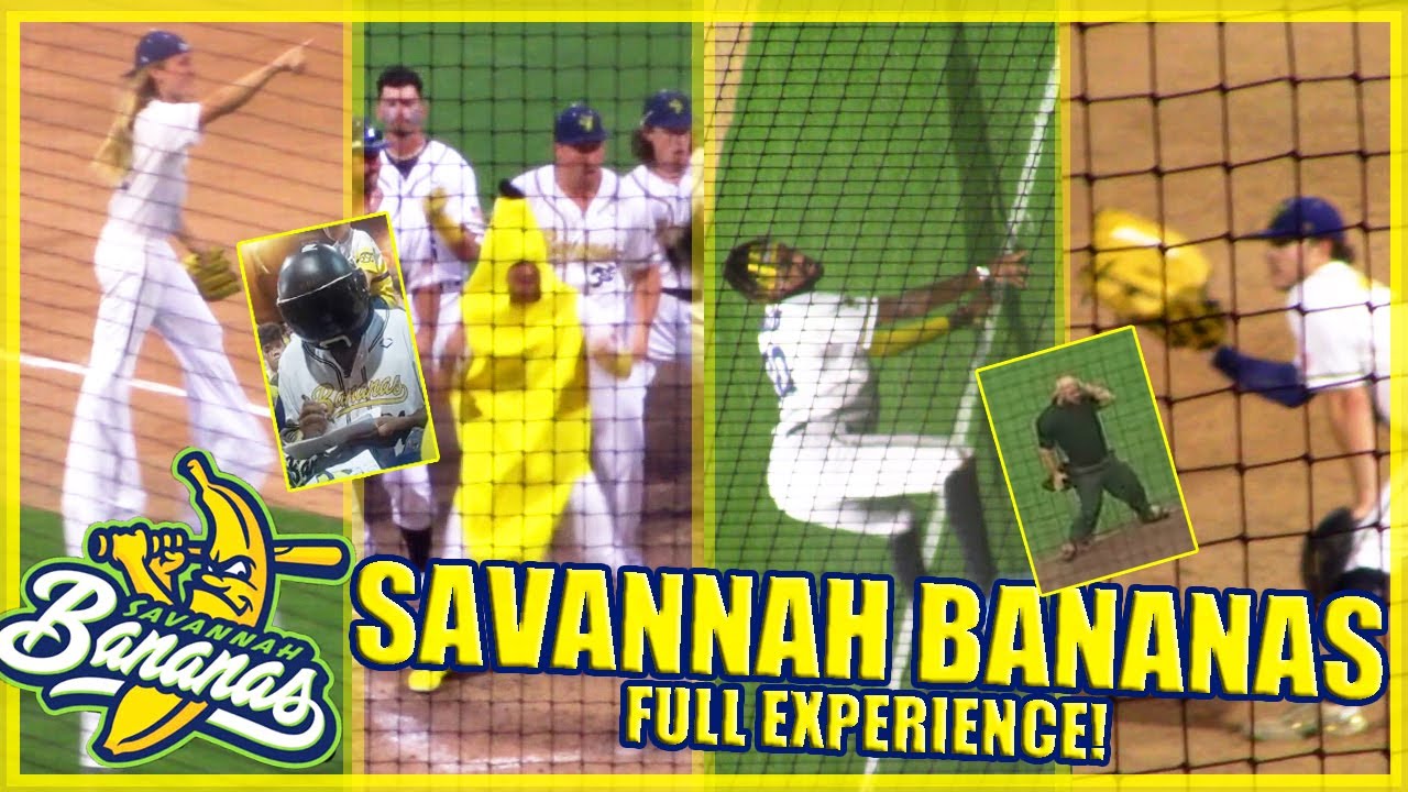 SAVANNAH BANANAS INSANE BASEBALL! Vlog/Experience! UMP Dance/Bill Lee