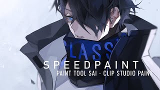 [Illustration making] Anime OC Speedpaint - Clip Studio Paint/ Paint Tool Sai