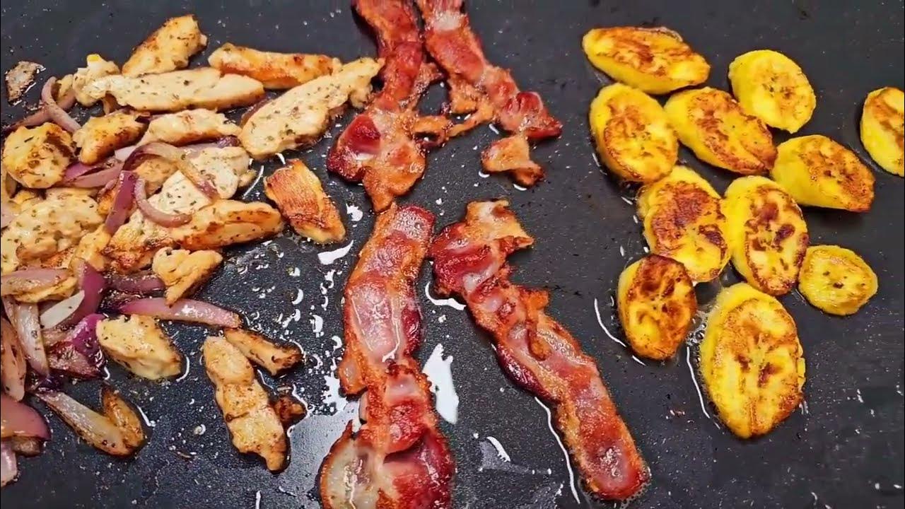 Bacon Avocado Grilled Chicken Salad with Plantains 22inch ESeries