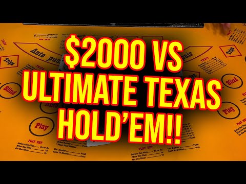 $2000 VS ULTIMATE TEXAS HOLD'EM HITTING SOME HUGE HANDS!!