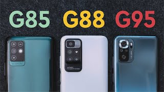 G88 SEPELE  ? MediaTek Helio G85 vs G88 vs G95 - Infinix Note 10 vs Redmi 10 vs Redmi Note 10s