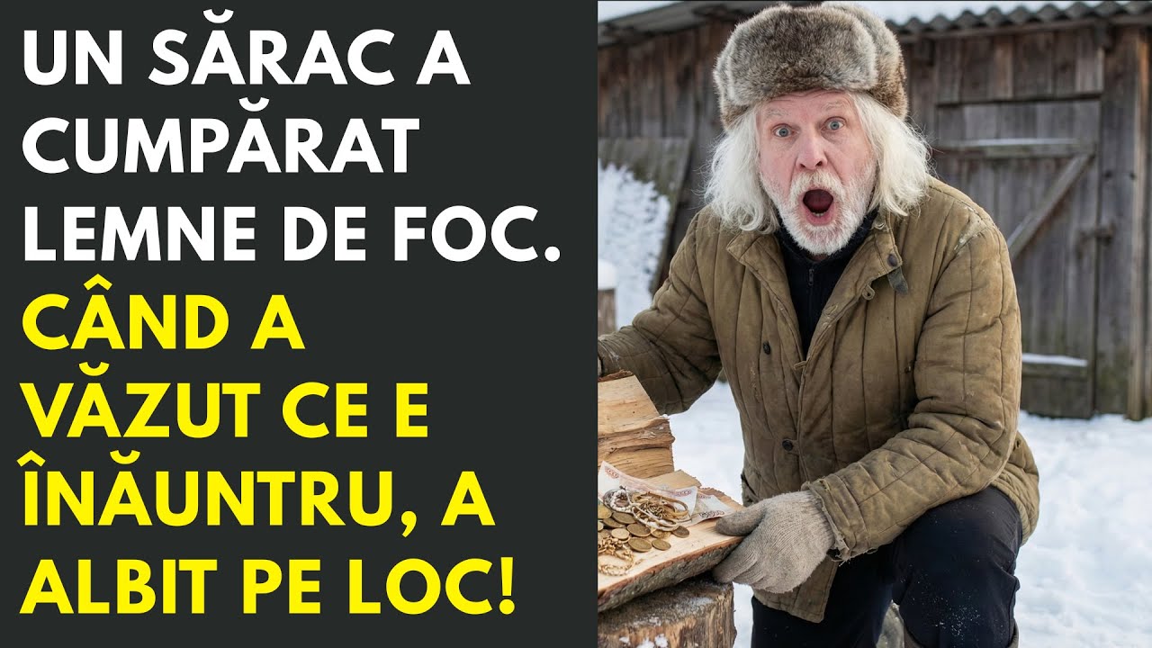 Un sărac a cumpărat lemne de foc. Când a văzut ce e înăuntru, a albit pe loc!