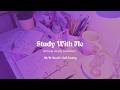 Study With Me LIVE 🔴 4-Hour Deep Focus Session | Active Recall Rain Sound, Real-Time Productivity