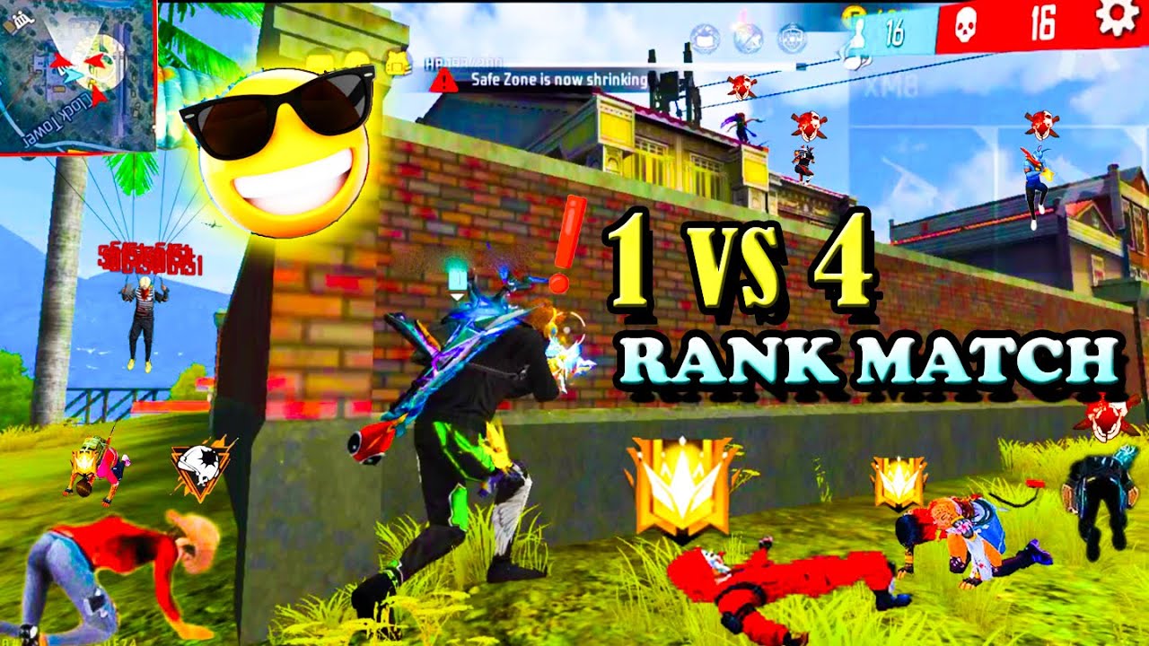 Full Rush in SOLO Vs SQUAD New High Ranked Match - Garena Free Fire ...