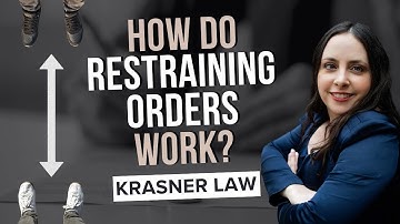 How Do Restraining Orders Work? | Krasner Law, PLLC