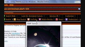 How to get themes on Gimp(HD)