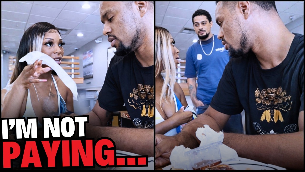 Woman Gets Mad At Her Man For Not Paying $50 Bill