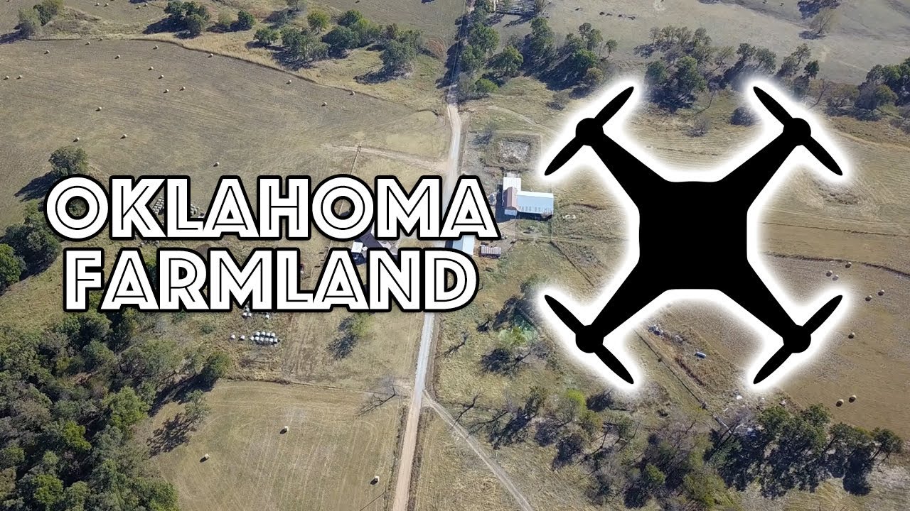 Drone Flyover - Farmland in Northeastern Oklahoma - 4K