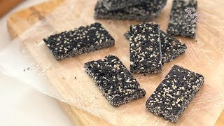 Black Sesame Candy ~ New Year Snack 黑芝麻酥糖~ 新春小吃 | 糖果小吃