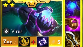 500 Bloblets = 110 k HP | 1v9 ZAC ⭐⭐⭐ 3 Star | TFT SET 14