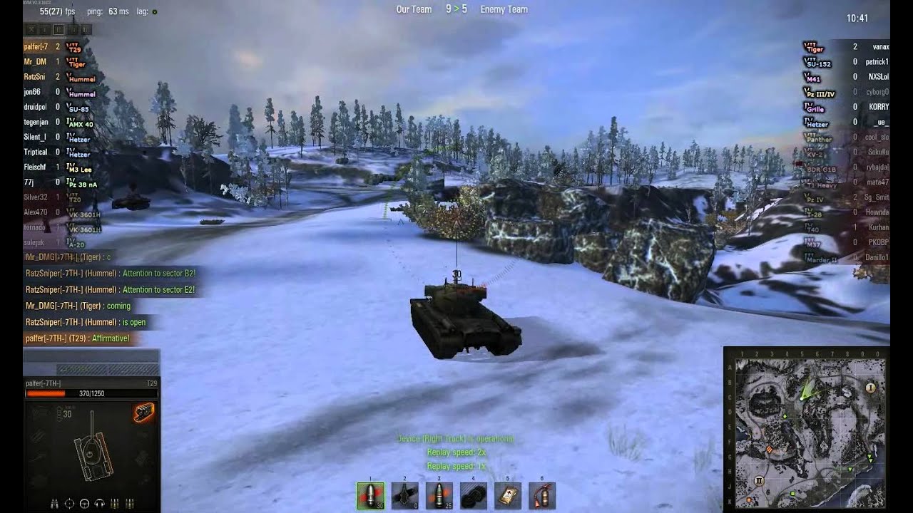 T29, Arctic Region, -7th- clan platoon, 10 kills together !