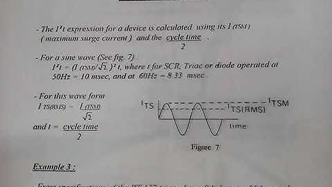 Design of Miniature Fuses for semiconductor protection(I2t). Lecture 2 🇯🇴.
