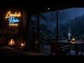 Deep Sleep Cabin Rain Sounds | Heavy Rain in Dark Room, No Ads, Relax Your Mind