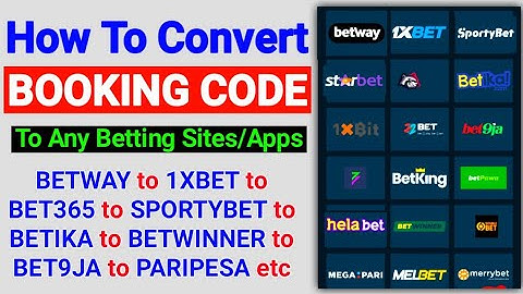 How To Convert Bet BOOKING CODE From One Bookie To Another | 5 FREE Betting Code Converter Websites