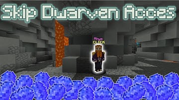 HOW TO ACCES DWARVEN MINES QUICKLY / Hypixel Skyblock