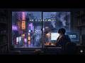Rainy Convenience Store — Late Night Cyber LoFi Be
