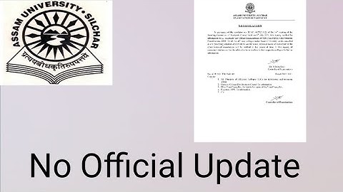 Assam University Silchar| Viral Routine Update|| No official Authentication.