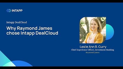 Why Raymond James chose Intapp DealCloud