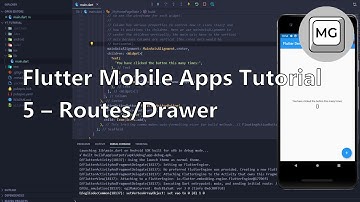 Flutter Tutorial - 5 - Navigation Routes/Drawer