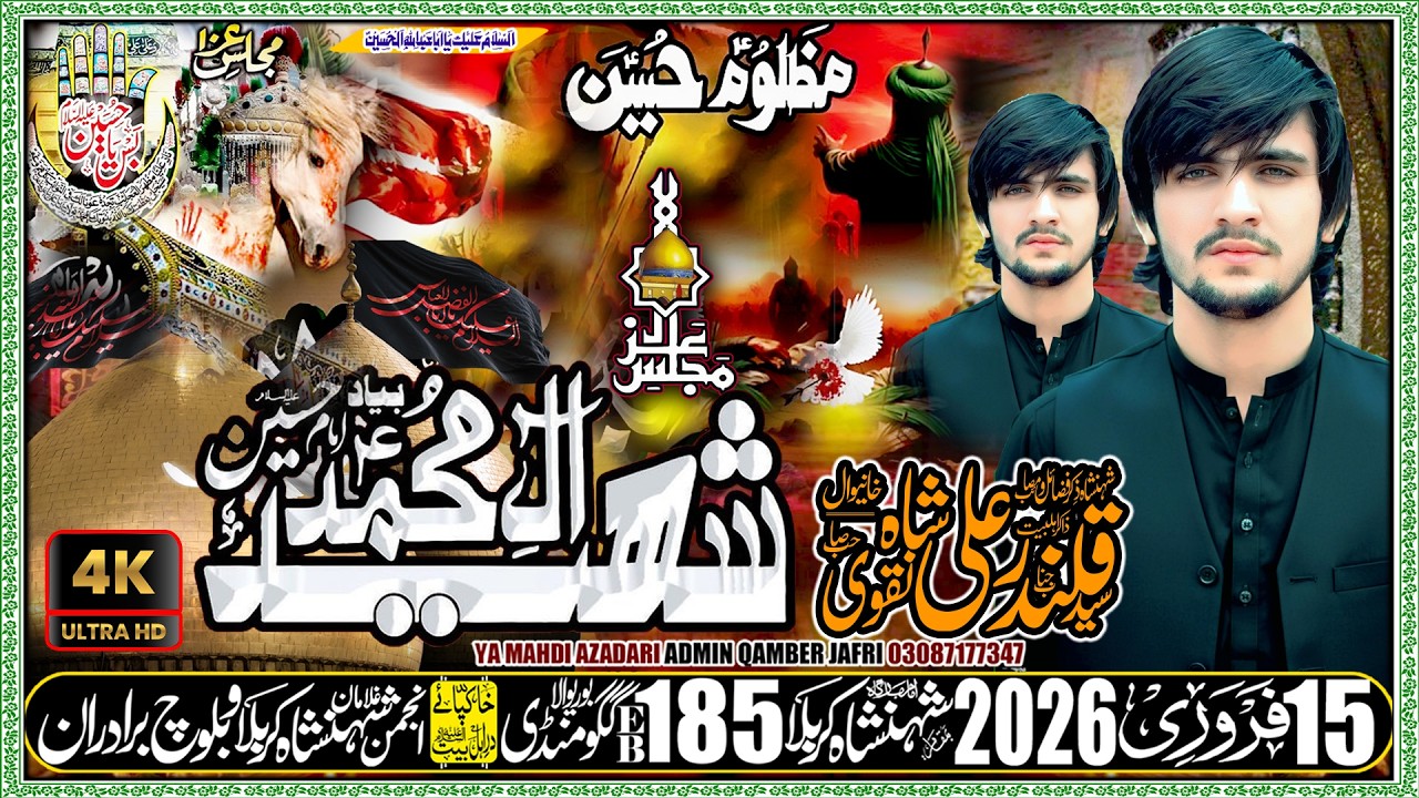 Syad Qalander Ali Shah || Majlis 15 feb 2026 || Imambargah Chak No185 Gaggoo Mandi  @yamahdilive ​