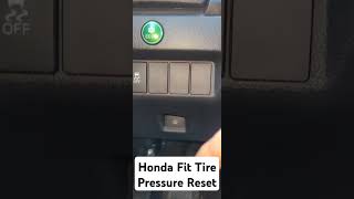 Honda Fit Tire Pressure Reset