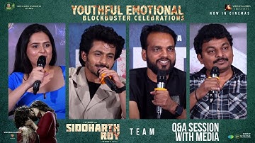 Siddharth Roy Team Q&A Session With Media At Youthful Emotional Blockbuster    YouWe Media