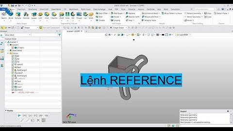 ZW3D cơ bản - Lệnh tham chiếu curve lên mặt phẳng| REFERENCE command
