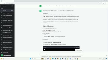 Python s insert returning None