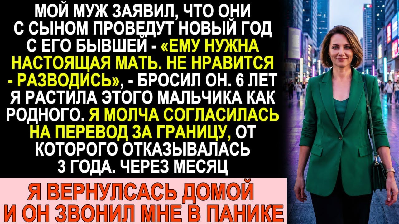 Муж сказал: «Сыну нужна настоящая мать». Я уехала за границу... и всё рухнуло без меня