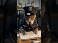 🚔 Sgt. Whiskers is working the night shift 🐾🌙 #shorts #shortsvideo #cat