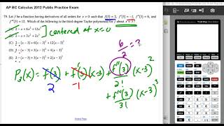 AP BC Calculus 2012 Multiple-Choice 79
