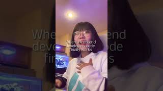 When a frontend developers code finally works