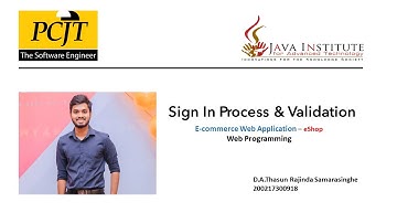 Sign In Process & Validation