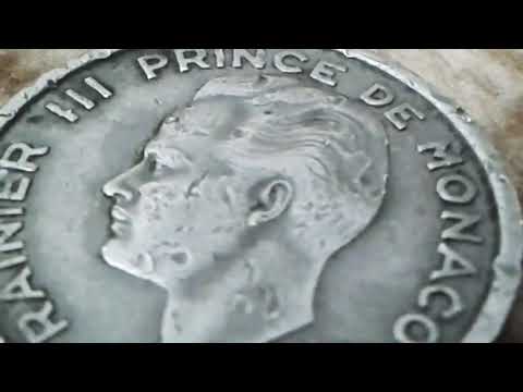 Super Rare World Coin Prince Rainier Mint 500 000, Monaco 100 Francs Rainier III 1956  Coin Value