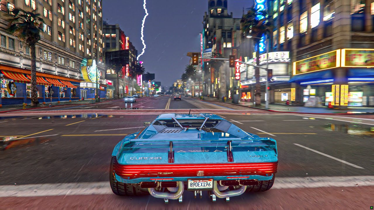 GTA 5 : NaturalVision Evolved Ray Tracing Nex-Gen 4K Graphics Gameplay ...