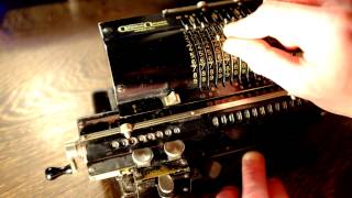 Square root of three on a Vintage Mechanical Calculator: ORIGINAL-ODHNER M602 Mod.5