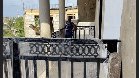 Building in Ghana - Installing Balustrade + |Bonus POP Video| #buildinginghana #lifeinghana