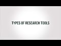 Tools of Research