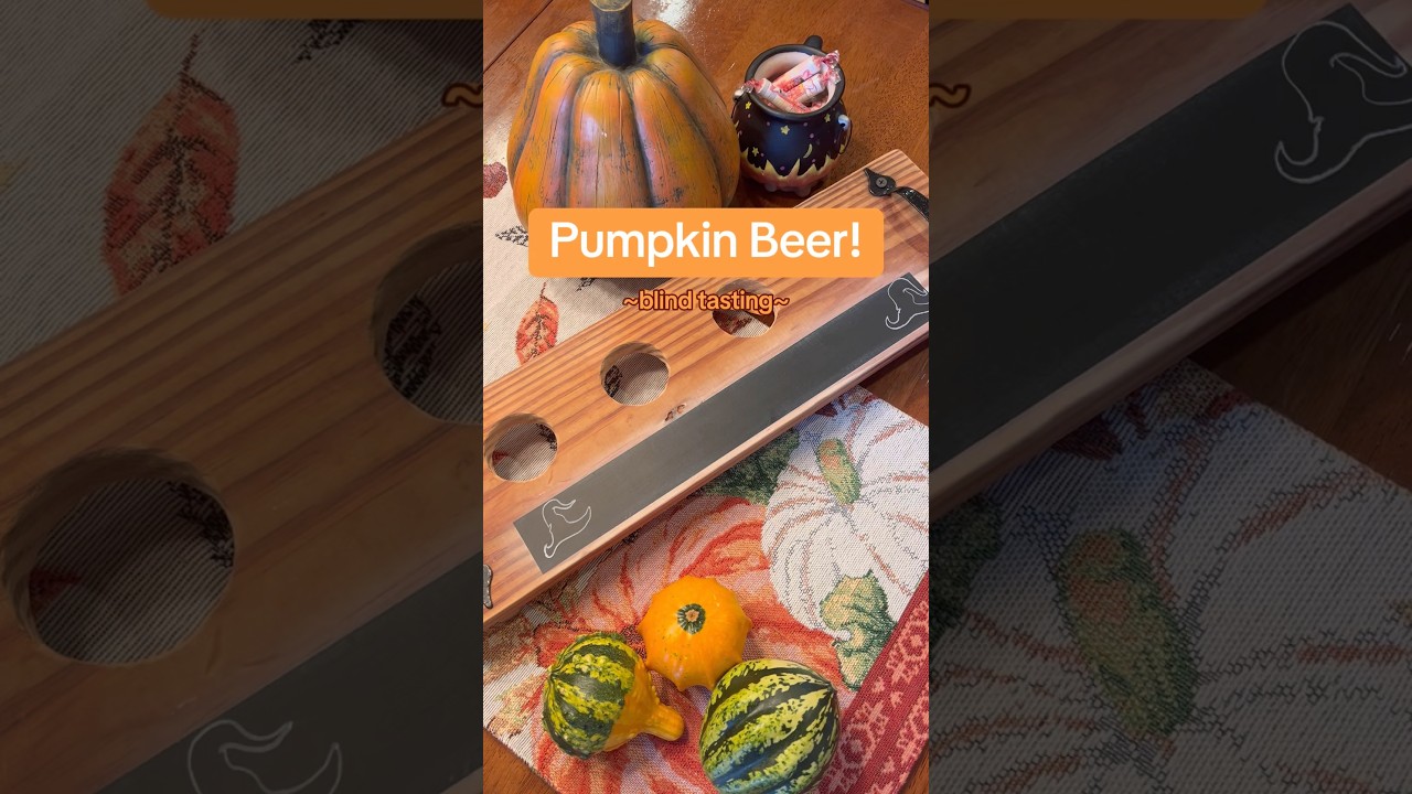 Pumpkin Beer Flights: Blind Tasting