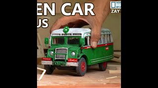 Amazing Wooden Car Model Made In Burma