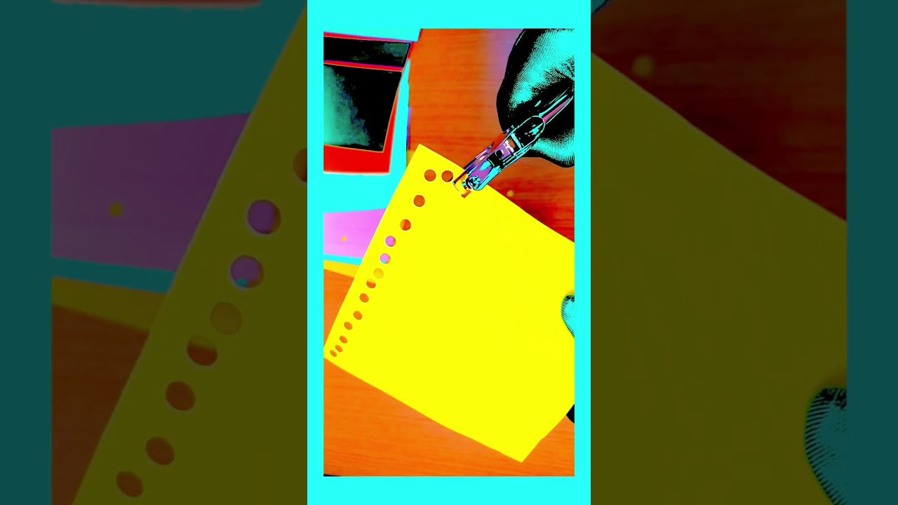 Oddly Satisfying Paper Hole Punching 📍📌✂️🔥🔥 Relaxing ASMR Art part 2