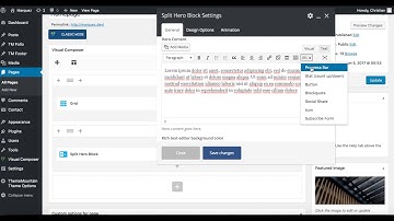 In-editor Shortcodes