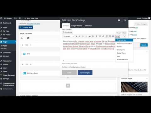 In-editor Shortcodes