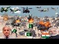 Indian Fighter jets &amp;War Helicopter Attack on Pakistani  Military Weapon Convoy Supply in GTA-V
