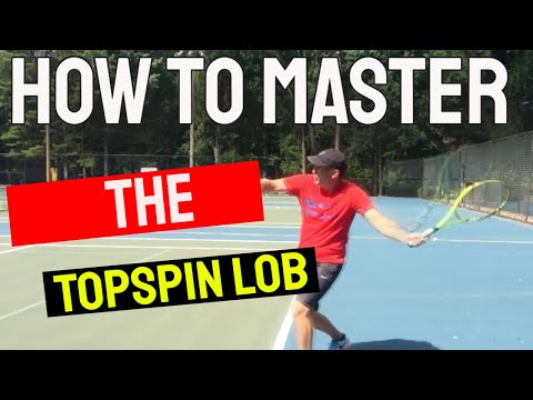 Tennis Lesson: Topspin Lob Technique 🔥🔥🔥