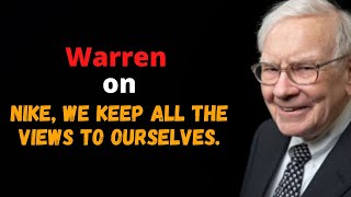Warren on Nike, We keep all the views to ourselves.