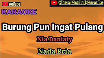 BURUNG PUN INGAT PULANG - Nia Daniaty - KARAOKE HD_ Nada Pria