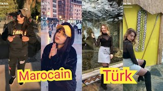 تيك توك تحدى الرقص بين مغربية اميرة تيك توك و تركية ديلار |Fas ve Türk arasında yeni Tik Tok dansı