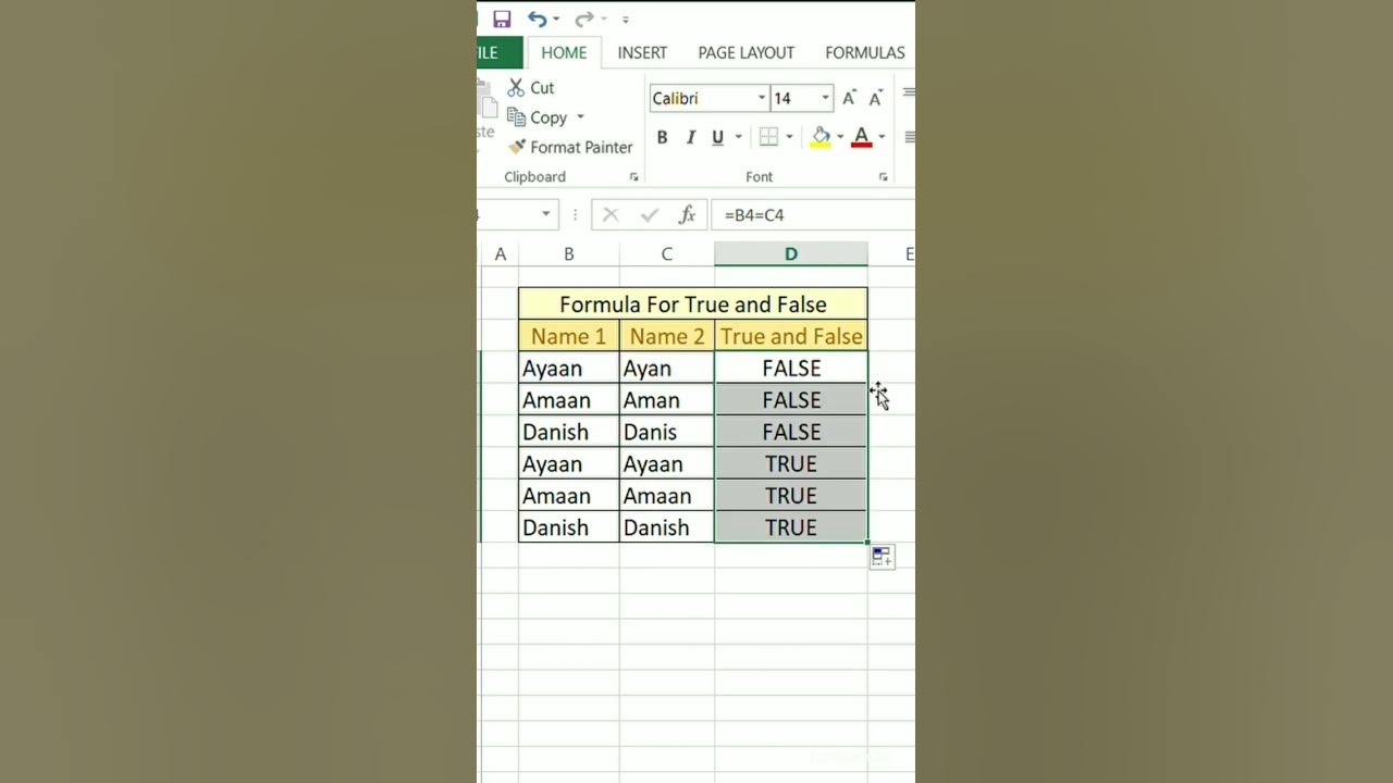 Excel easy tips determine true false youtube