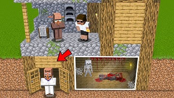 A SCARY Villager Move Under My House in Minecraft..